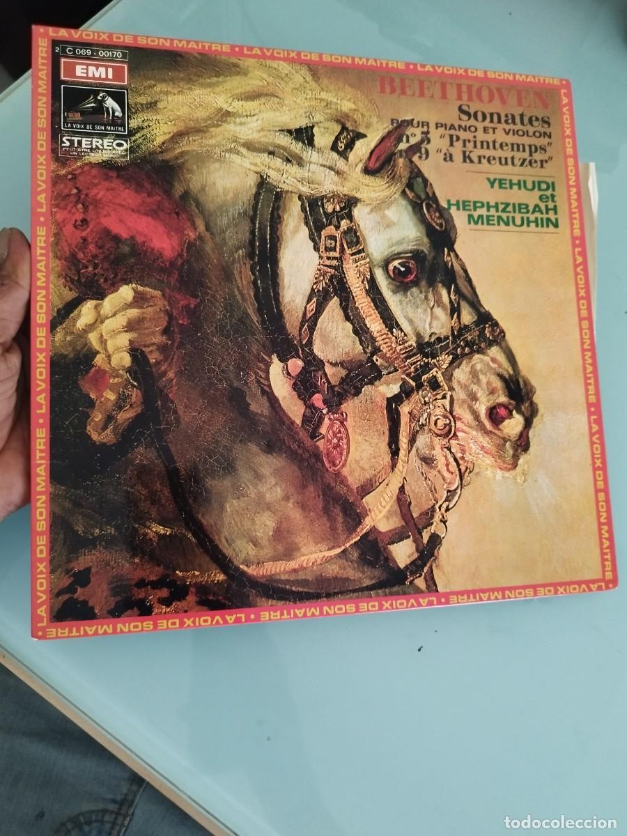 Discos de vinilo: udwig van Beethoven - Yehudi Menuhin, Hephzibah Menuhin &ndash; Sonates Pour Piano Et Violon. Vinilo lp.