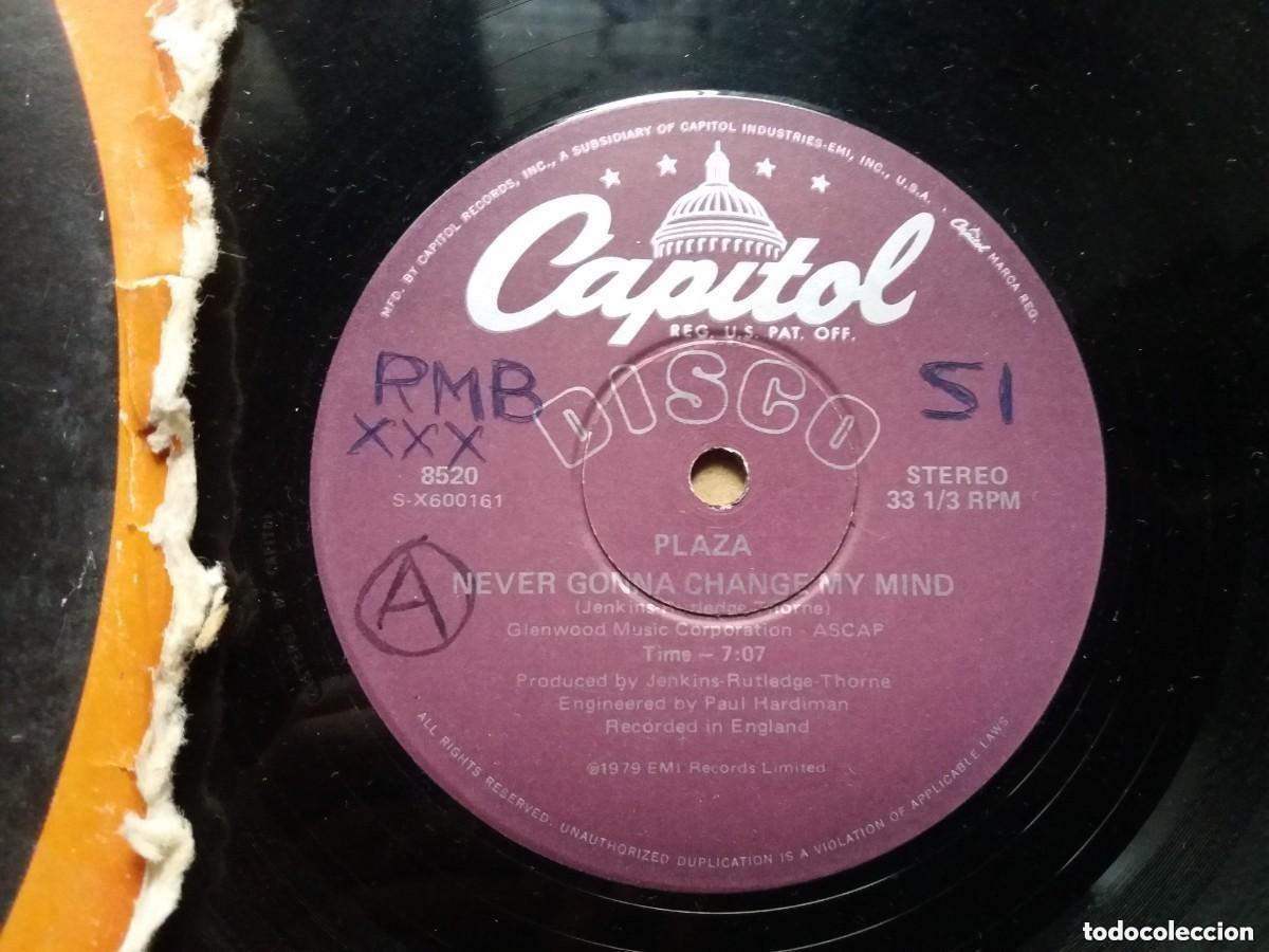 Discos de vinilo: PLAZA / NEVER GONNA CHANGE MY MIND / MAXI-SINGLE 12&rdquo;