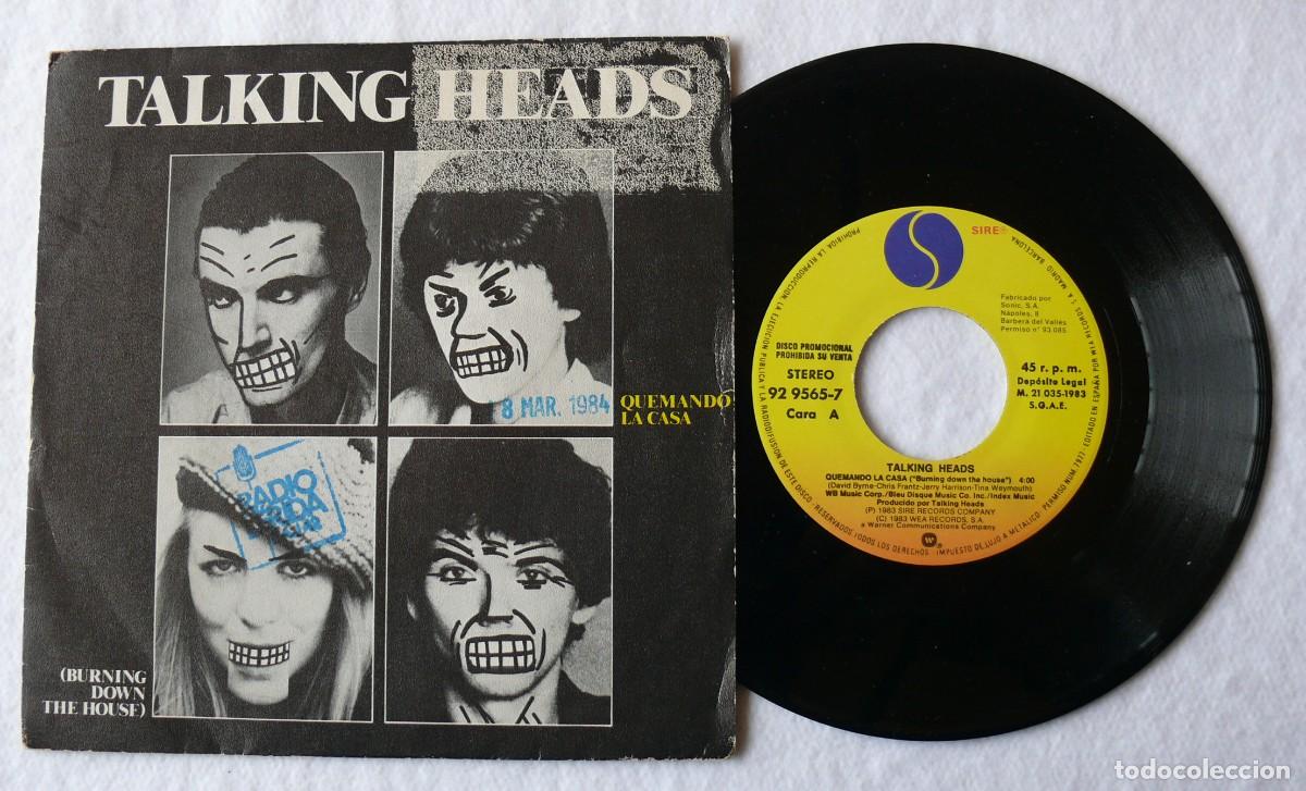 Discos de vinilo: Talking Heads - Quemando la casa - Single 45 rpm