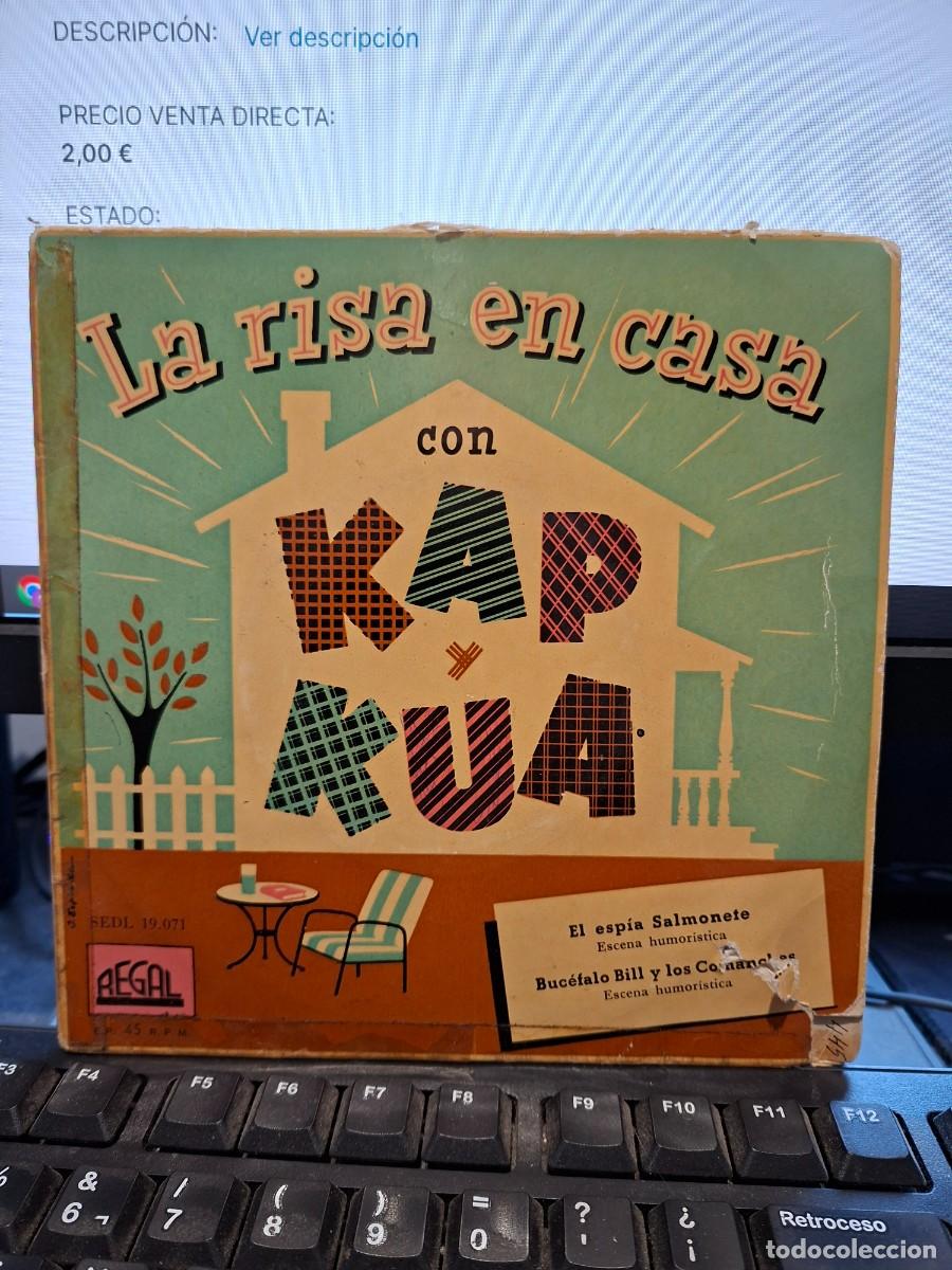 Discos de vinilo: KAP Y KUA - EL ESPIA SALMONETE - EP DE VINILO - HUMOR - C-63