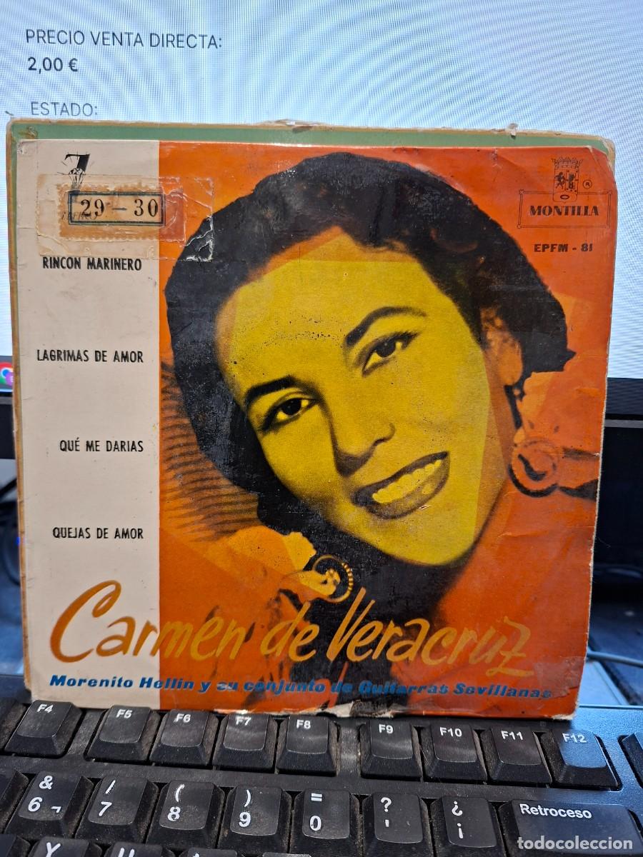 Discos de vinilo: CARMEN DE VERACRUZ - RINCON MARINERO - EP DE VINILO - C-63