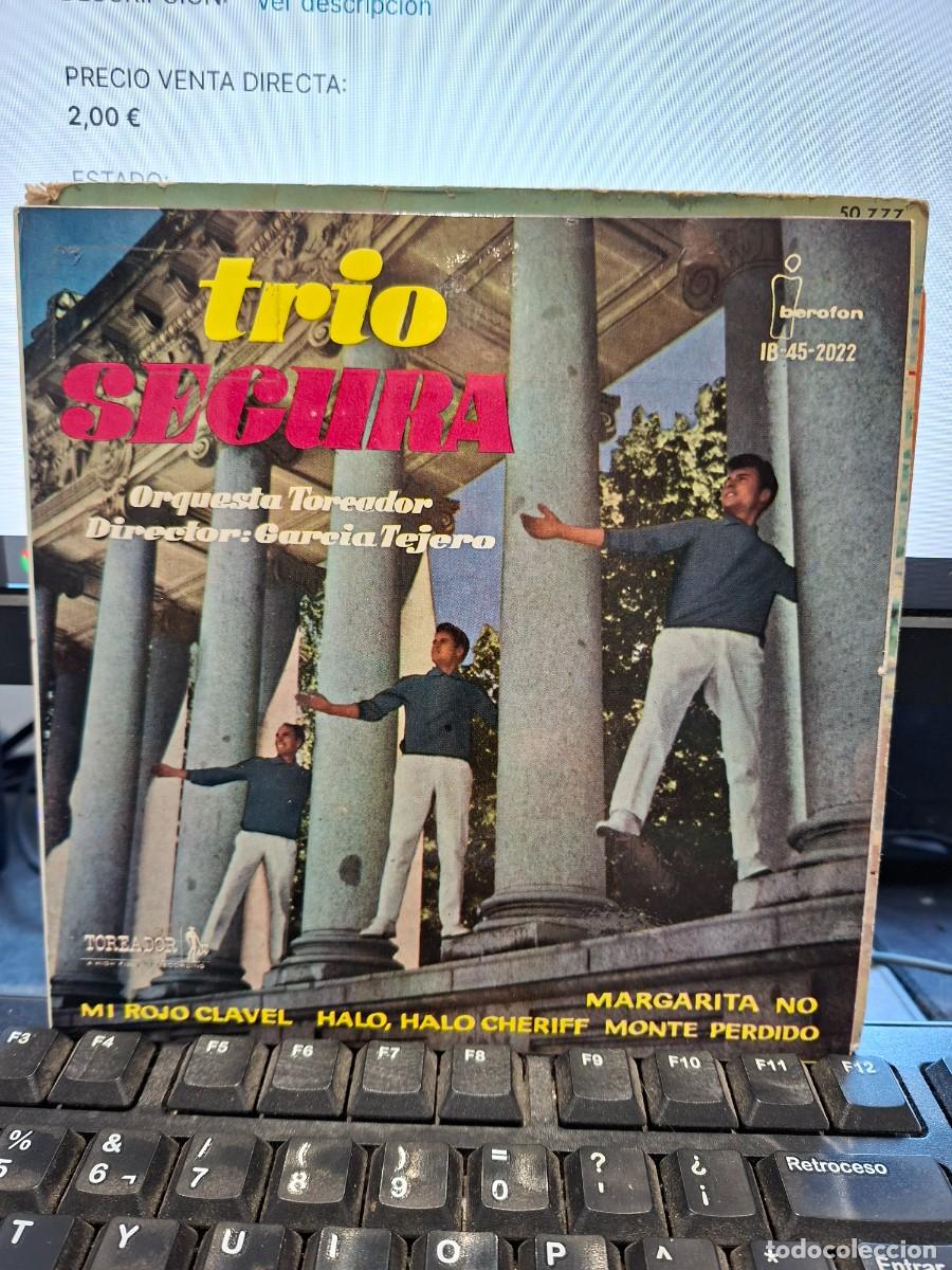 Discos de vinilo: TRIO SEGURA - MI ROJO CLAVEL - EP DE VINILO - C-63