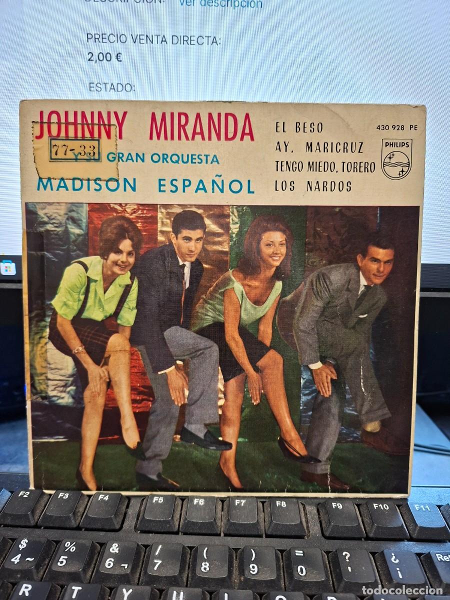 Discos de vinilo: JOHNNY MIRANDA - MADISON ESPA&Ntilde;OL - EP DE VINILO - C-63