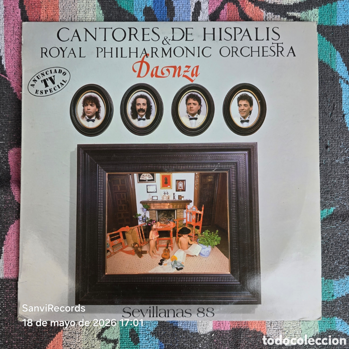 Discos de vinilo: [LP] CANTORES DE HISPALIS & ROYAL PHILHARMONIC ORCHESTRA: DANZA, SEVILLANAS 88 (HISPAVOX) (1988)