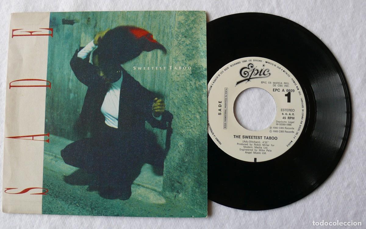 Discos de vinilo: Sade - The sweetest taboo - Single 45 rpm