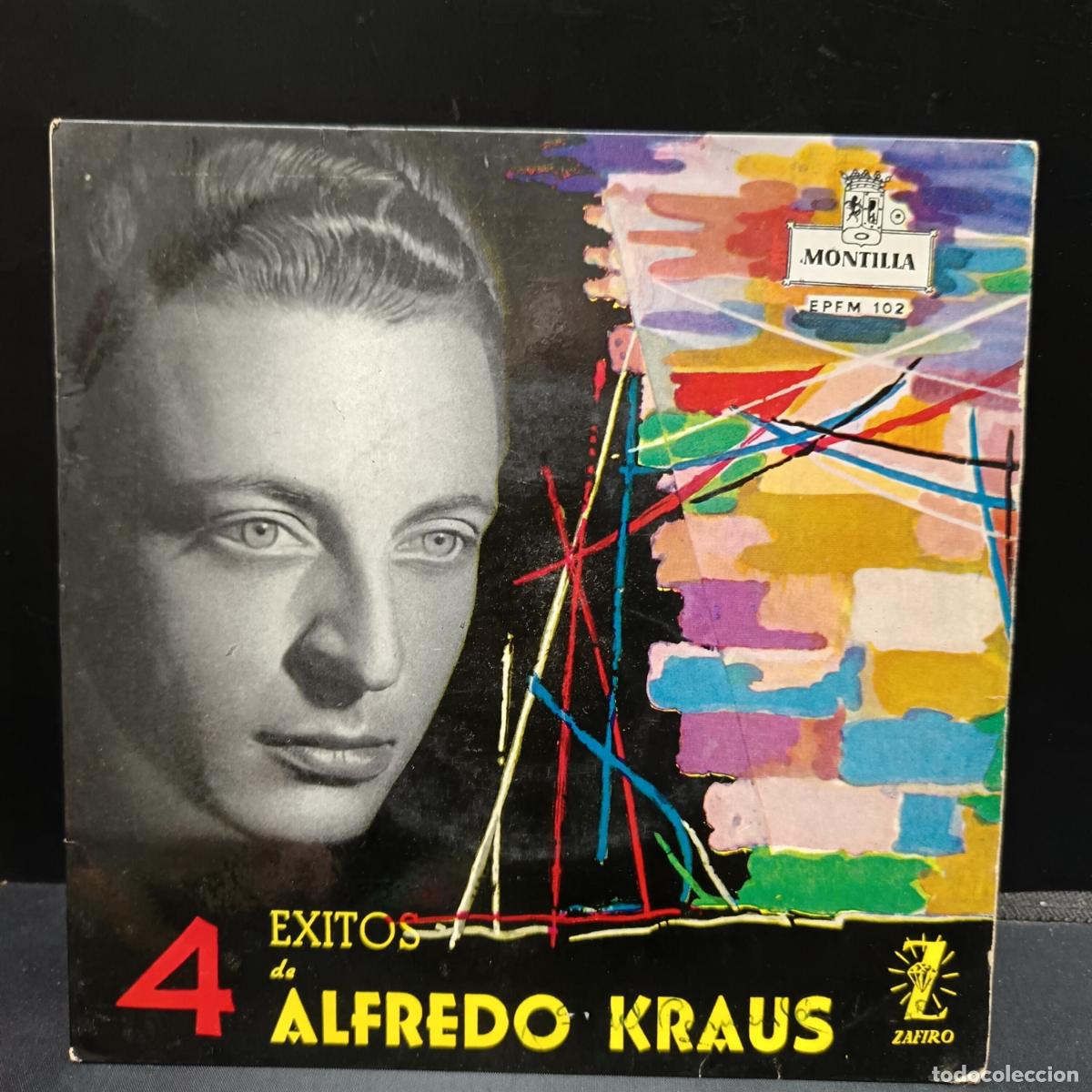 Discos de vinil: ALFREDO KRAUS EP 1959 Do&ntilde;a Francisquita/ El Trust de los tenorios/ Alma de Dios/ La alegr&iacute;a del bata