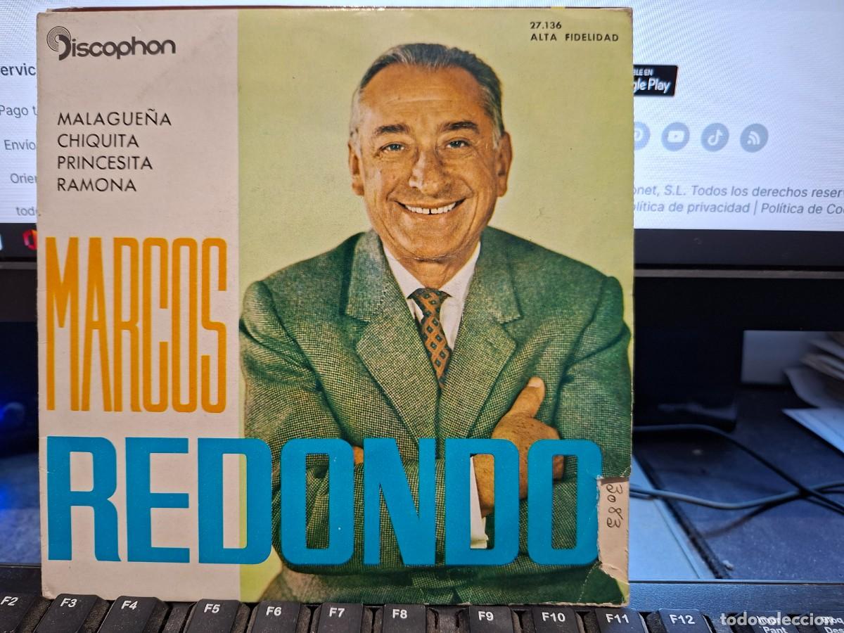 Discos de vinilo: MARCOS REDONDO - MALAGUE&Ntilde;A - EP DE VINILO - C-63