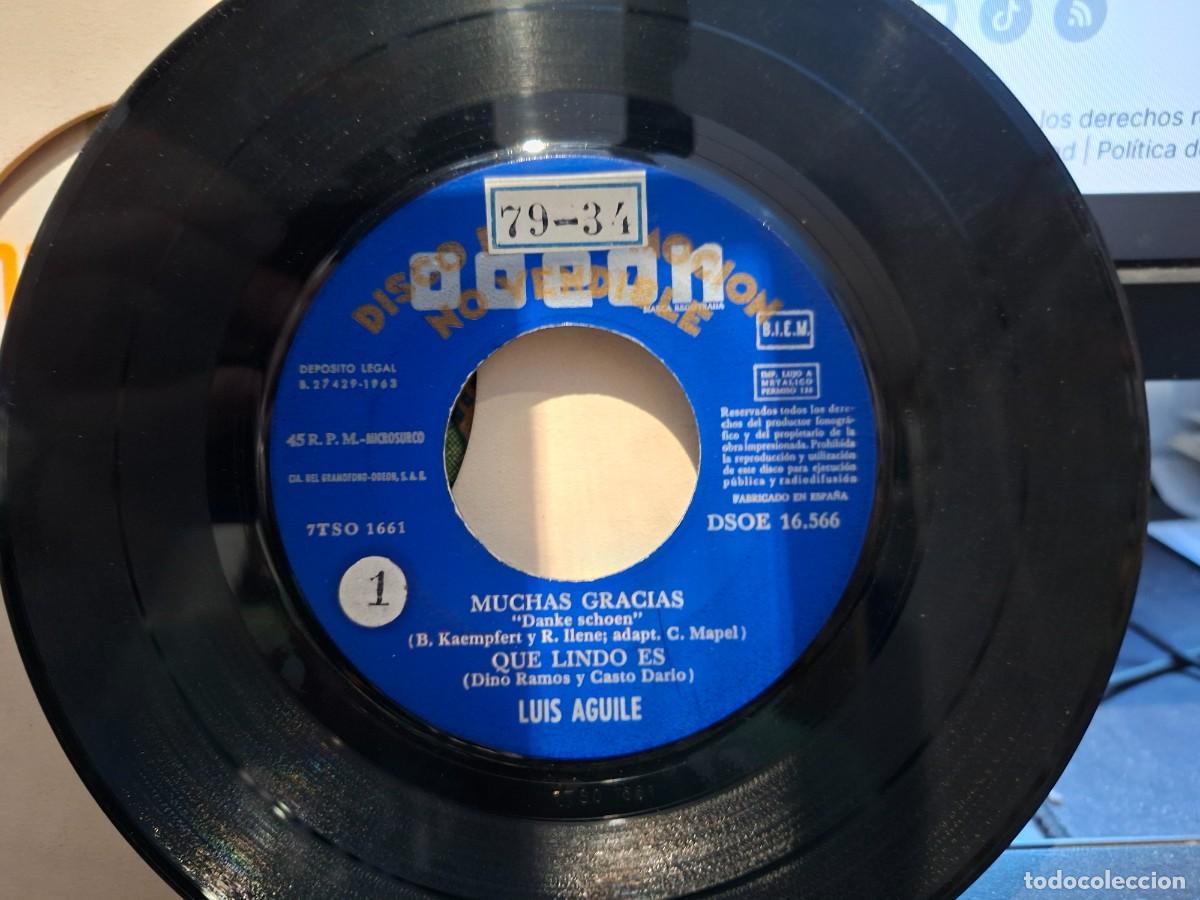 Discos de vinilo: LUIS AGUILE - MUCHAS GRACIAS - EP DE VINILO PROMOCIONAL - C-63