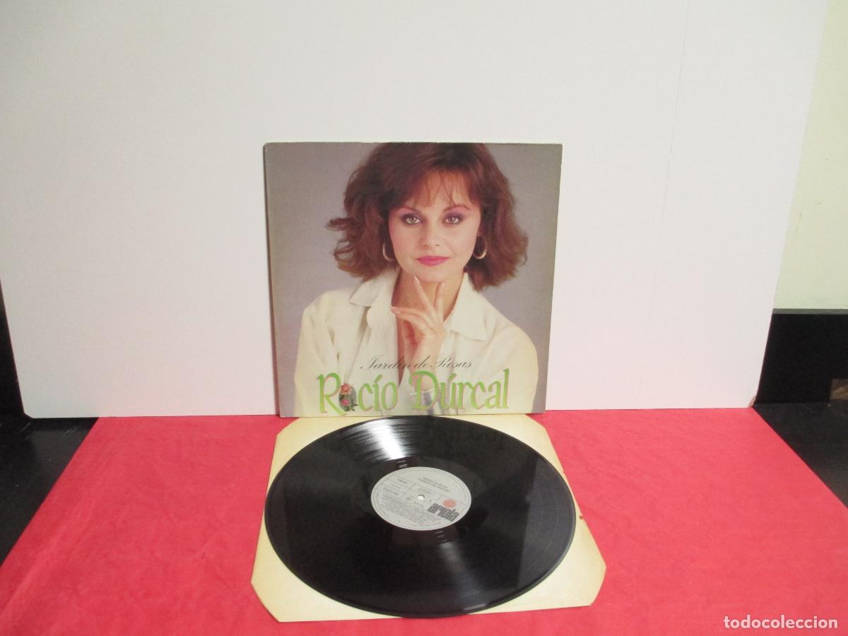 Discos de vinilo: ROCIO DURCAL - JARDIN DE ROSAS -LP- ARIOLA 1984 EDICI&Oacute;N SIN LETRAS - VINILO N MINT