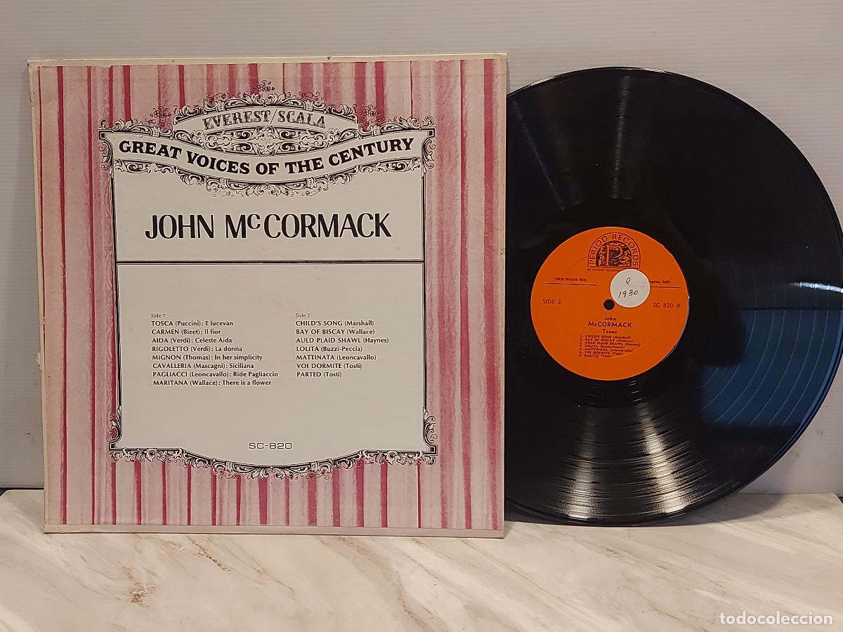 Discos de vinilo: JOHN Mc CORMACK / LP-PERIOD RECORDS / EVEREST/SCALA-820 / MBC. ***