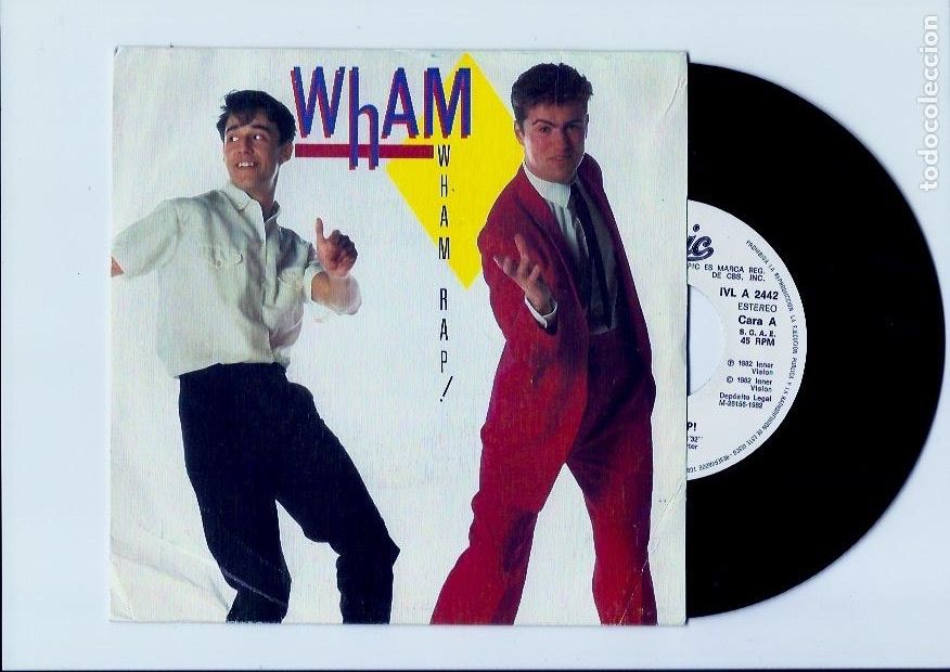Discos de vinilo: WHAM. Wham rap (vinilo single promocional 1982)