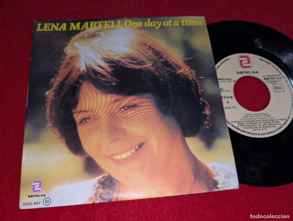 Discos de vinilo: LENA MARTELL One day at a time/Can't smile without you 7'' SINGLE 1980 Zafiro ESPA&Ntilde;A SPAIN