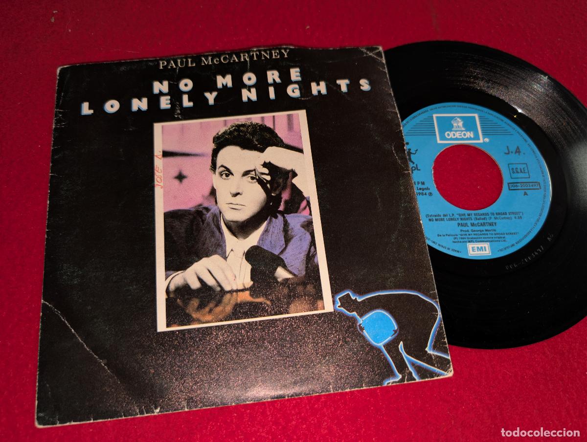 Discos de vinilo: PAUL McCARTNEY No more lonely nights/Playout version 7'' SINGLE 1984 EMI Odeon BEATLES SPAIN