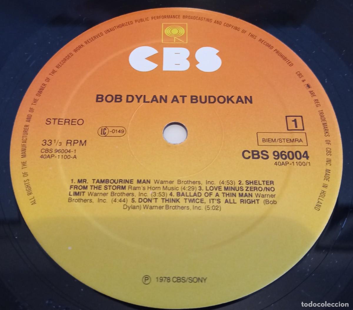 Discos de vinilo: BOB DYLAN - AT BUDOKAN - 2LP - GATEFOLD - CBS - 1978 - Foto 4