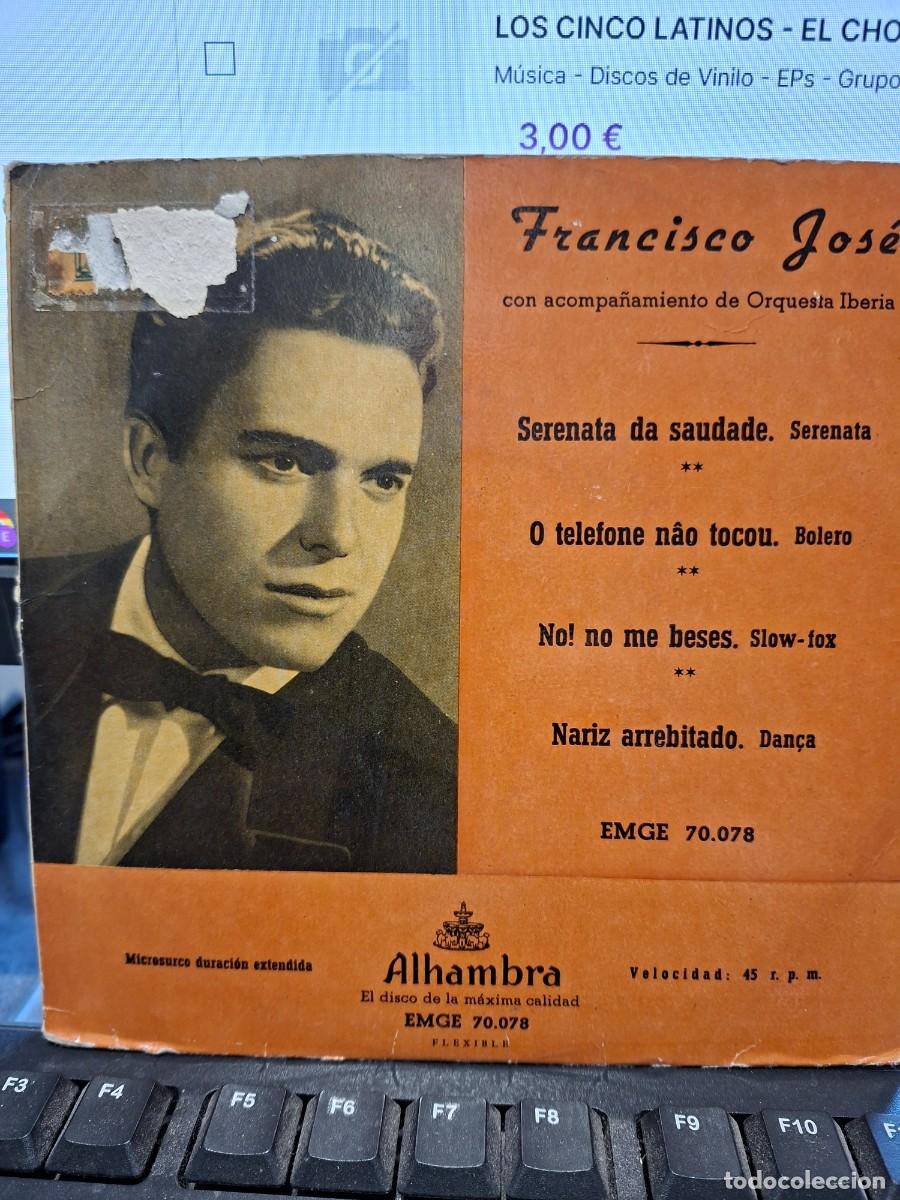 Discos de vinilo: FRANCISO JOSE - SERENATA DA SAUDADE - EP DE VINILO - C-63