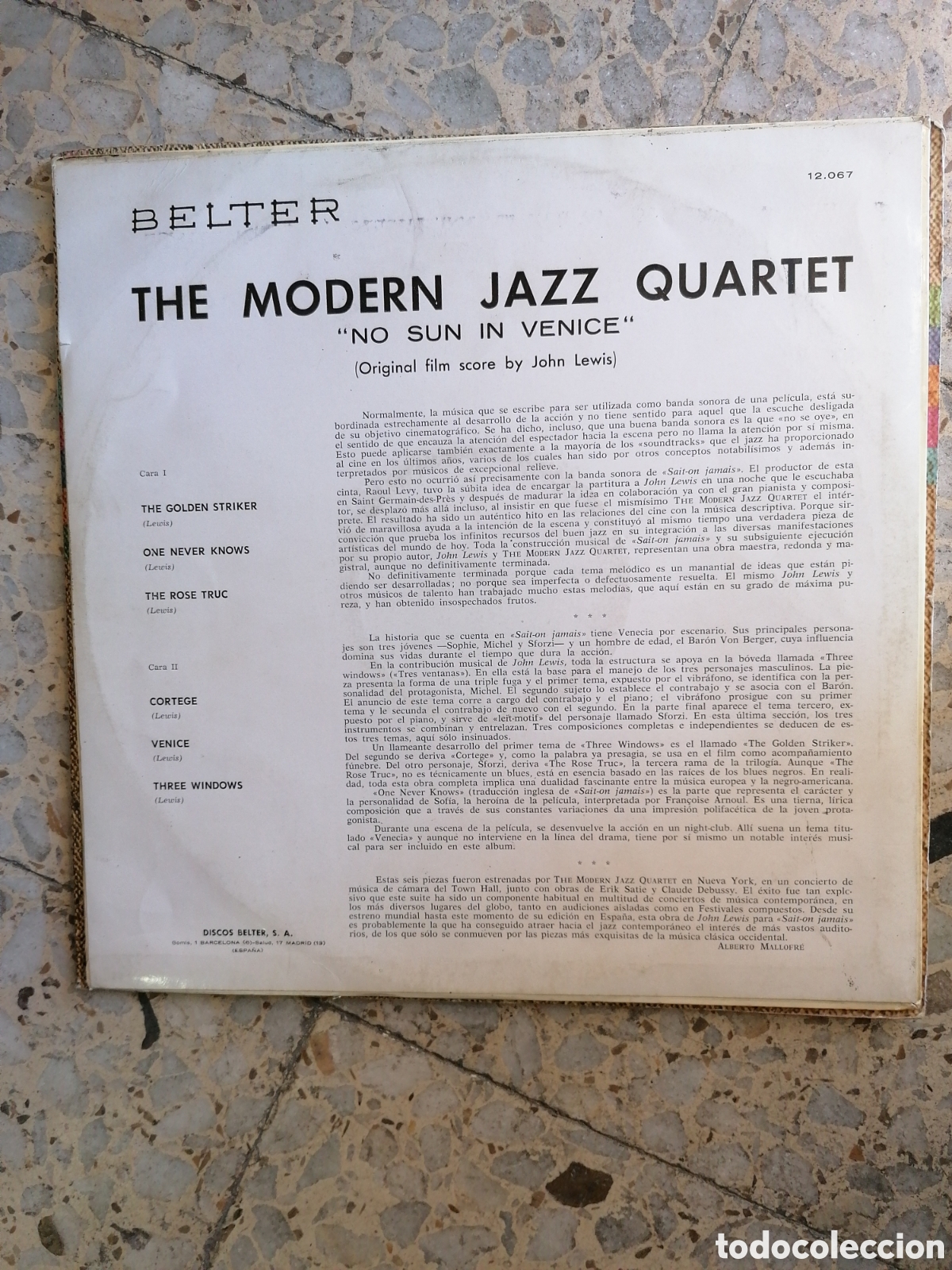 Discos de vinilo: LP THE MODERN JAZZ QUARTET ONE NEVER KNOWS BELTER 1966 - Foto 2