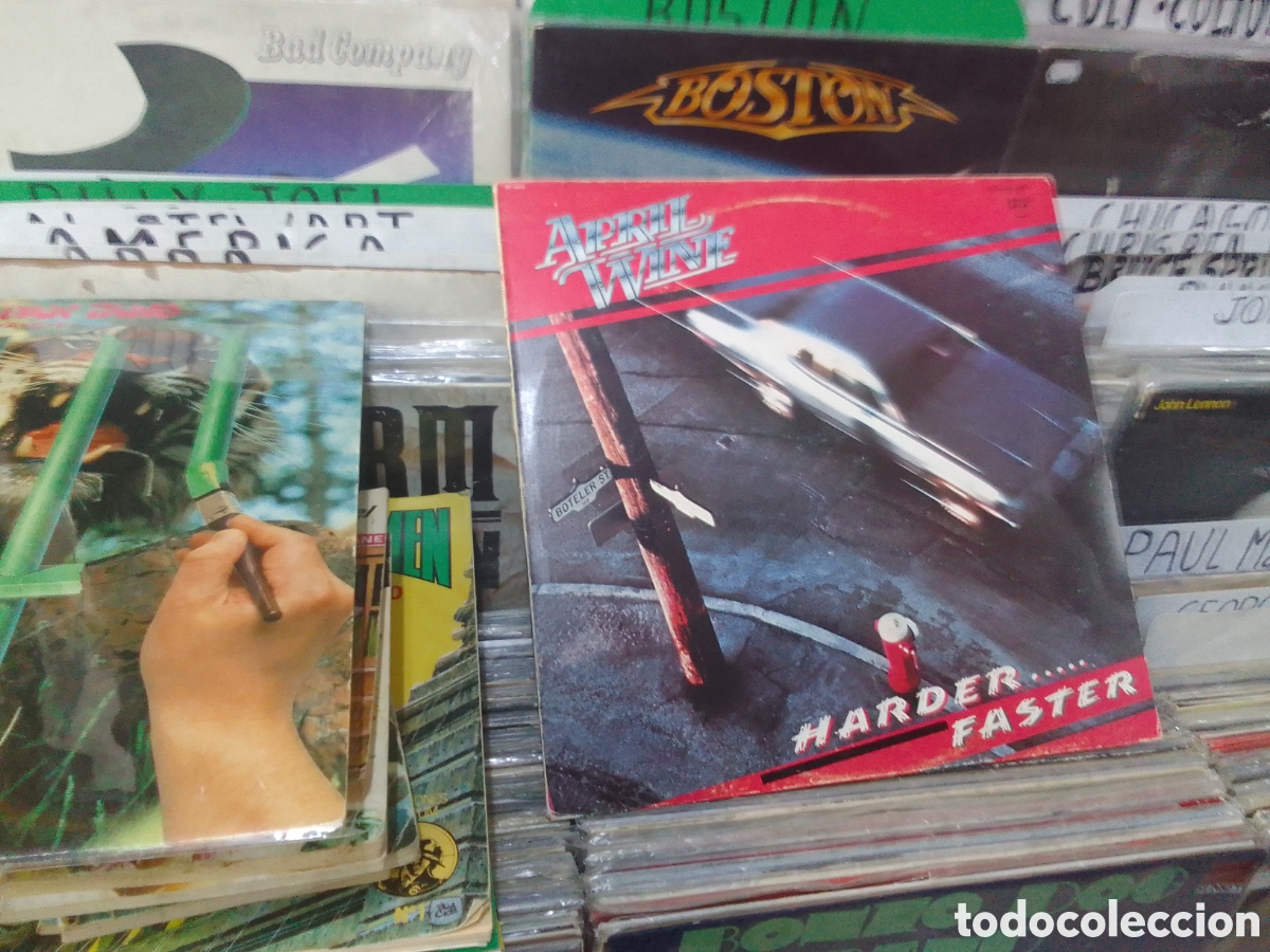 Discos de vinilo: April wine,harder faster