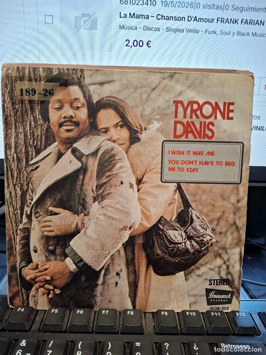 Discos de vinilo: TYRONE DAVIS - I WISH IT WAS ME - SINGLE DE VINILO - C-63