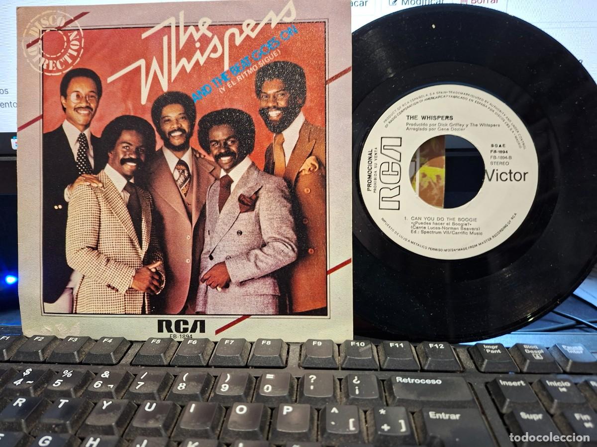 Discos de vinilo: THE WHISPERS - AND THE BEAT GOES ON - SINGLE DE VINILO PROMOCIONAL - C-63