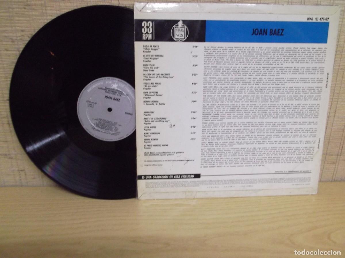 Discos de vinilo: Joan Baez Lp Hispavox 1967 - Foto 2