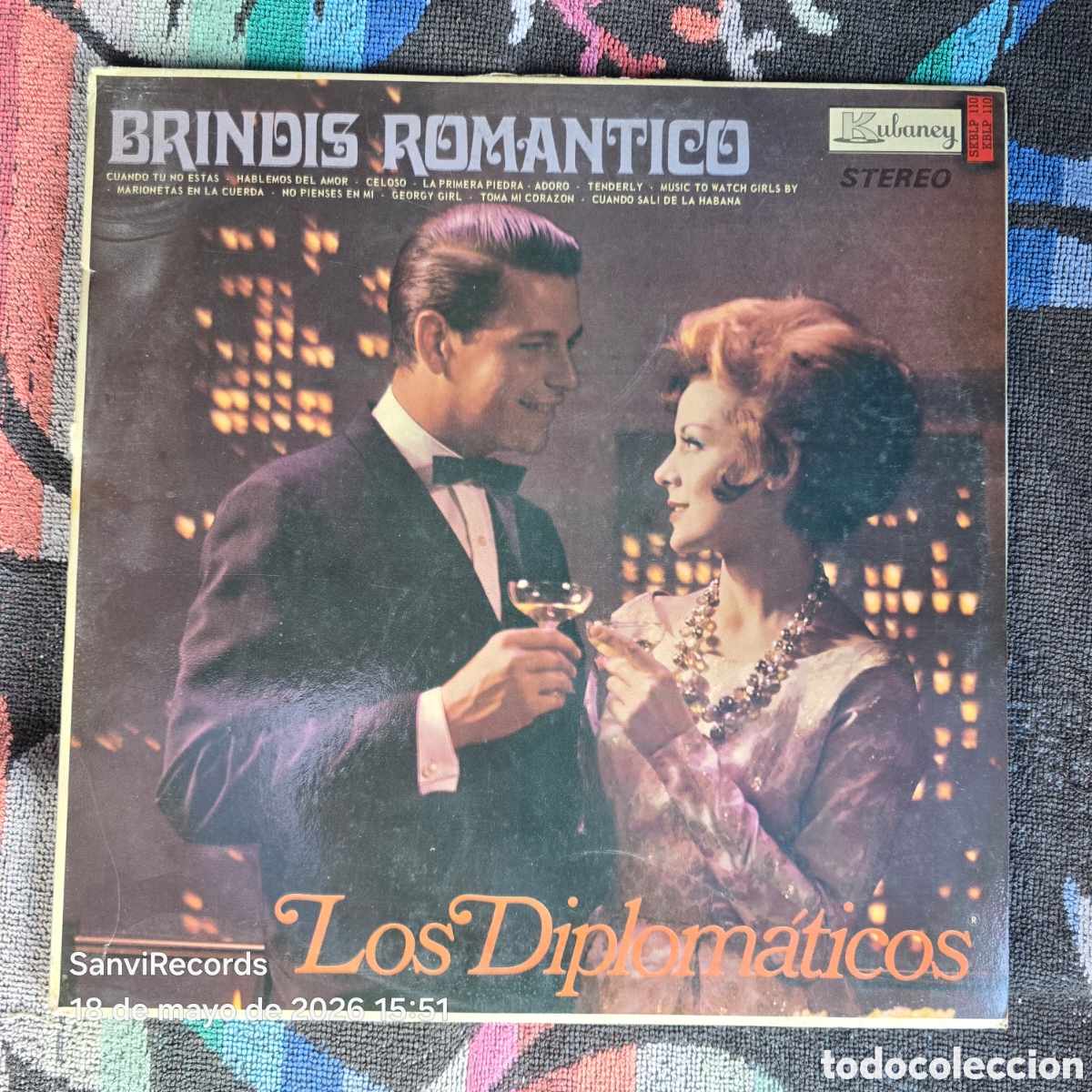 Discos de vinilo: [LP] LOS DIPLOM&Aacute;TICOS: BRINDIS ROMANTICOS (KUBANEY) (A&Ntilde;OS 60)