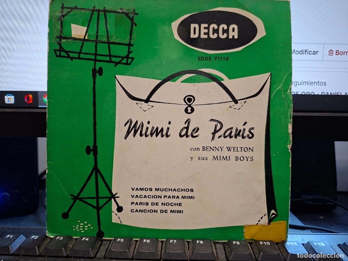 Discos de vinilo: MIMI DE PARIS BENNY WELTON Y SUS MIMI BOYS - LET'S GO BOYS - EP DE VINILO - C-63