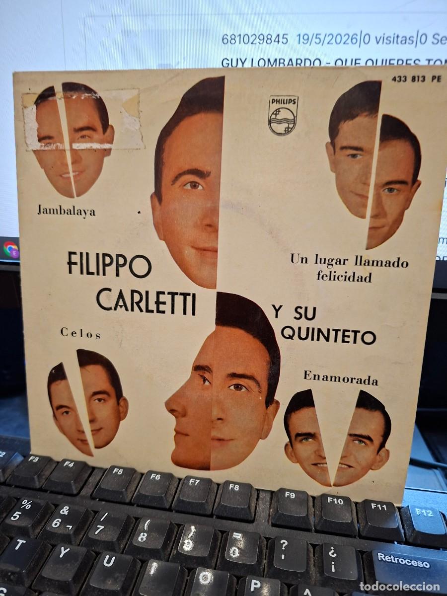 Discos de vinilo: FILIPPO CARLETTI Y SU QUINTETO - JAMBALAYA - EP DE VINILO - C-63