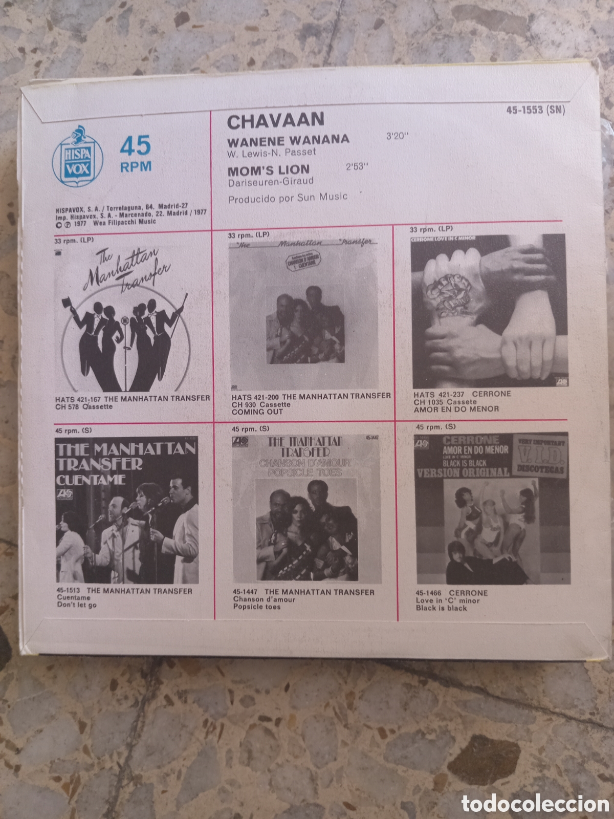 Discos de vinilo: SGL CHAVAAN WANENE WANANA 1977 - Foto 2
