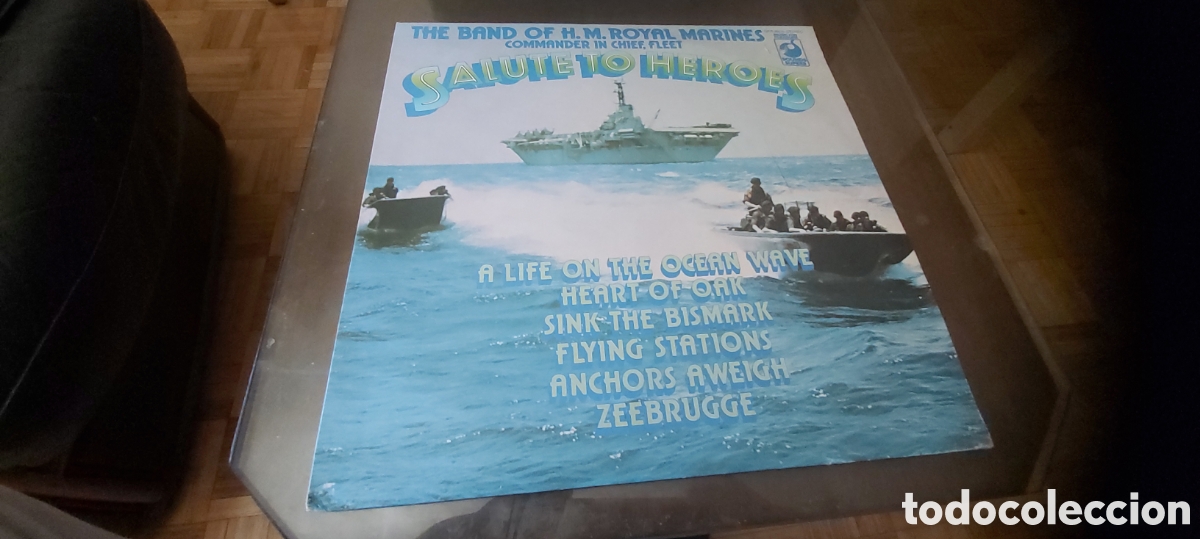 Discos de vinilo: LP SALUTE TO HEROES . THE BAND OF H.M. ROYAL MARINES