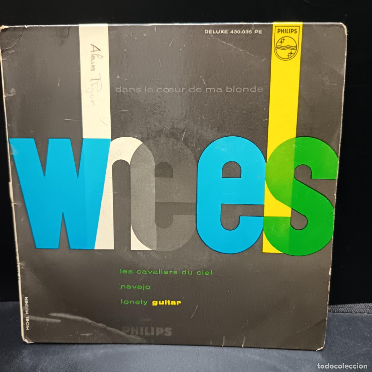 Discos de vinilo: The Jumping Jewels / Ladi Geisler Et Son Ensemble EP 1961. WHEELS/ Lonely Guitar/ Navajo/ Les Cavali