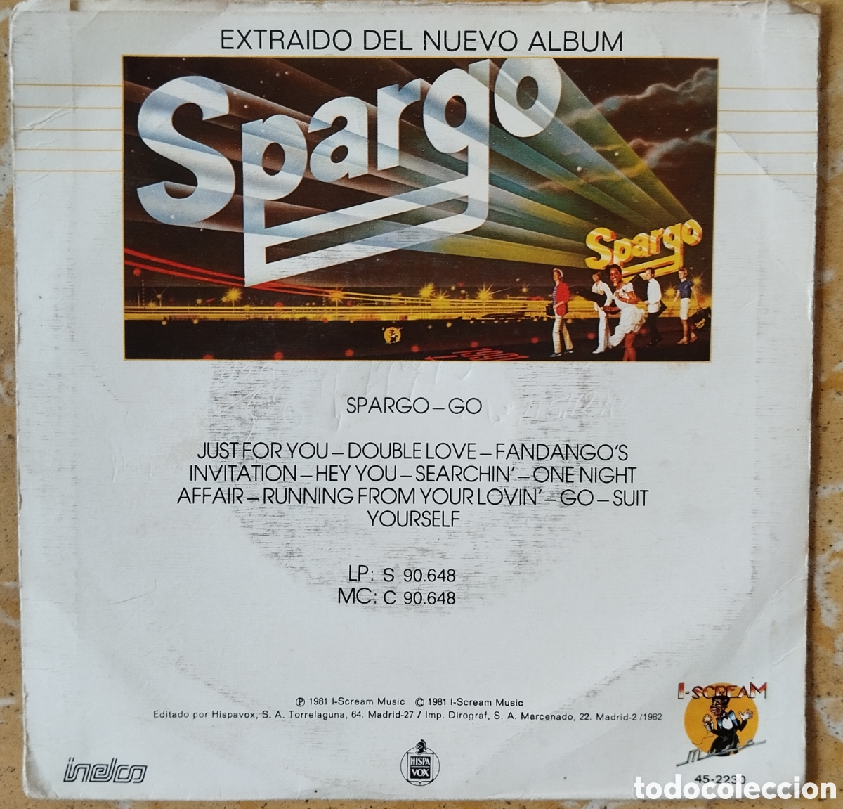 Discos de vinilo: Spargo - Just for you - single - Foto 2