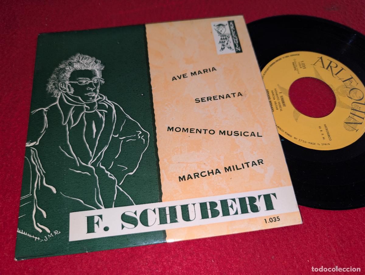 Discos de vinilo: ARMAND BERNARD orq SCHUBERT Ave Maria+Serenata+Marcha militar+ EP 7'' 1961 Arlequin SPAIN ESPA&Ntilde;A