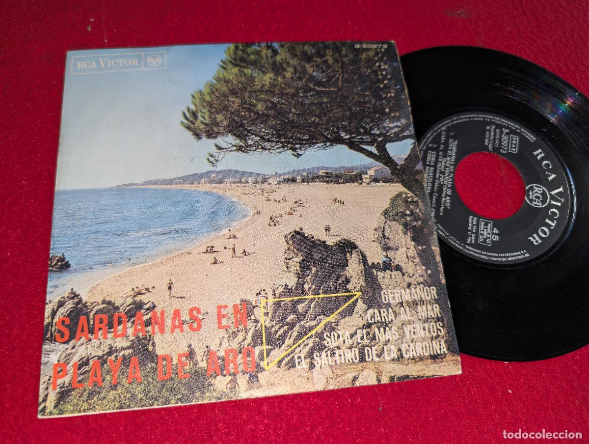 Discos de vinilo: SARDANAS PLATJA PLAYA ARO Cobla Barcelona+Montgrins+Caravana EP 7'' 1966 RCA
