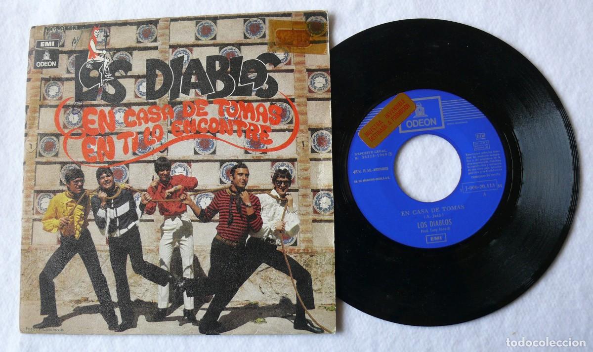 Discos de vinilo: Los Diablos - En casa de Tomas - single 45 rpm