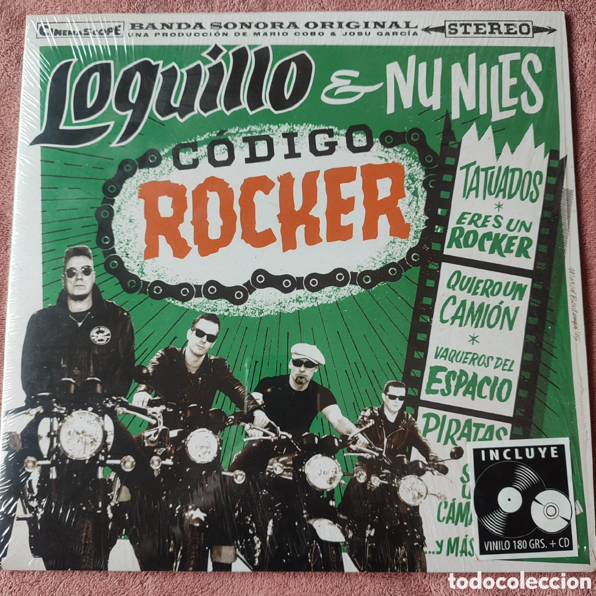 Discos de vinilo: LP vinilo + CD LOQUILLO &rdquo;Codigo Rocker&rdquo; 2015. Perfecto estado