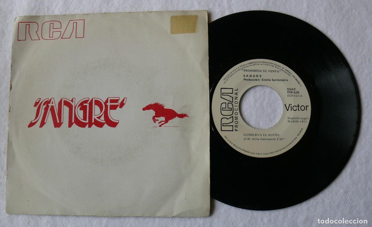Discos de vinilo: Sangre - Conserva el sue&ntilde;o - Single 45 rpm
