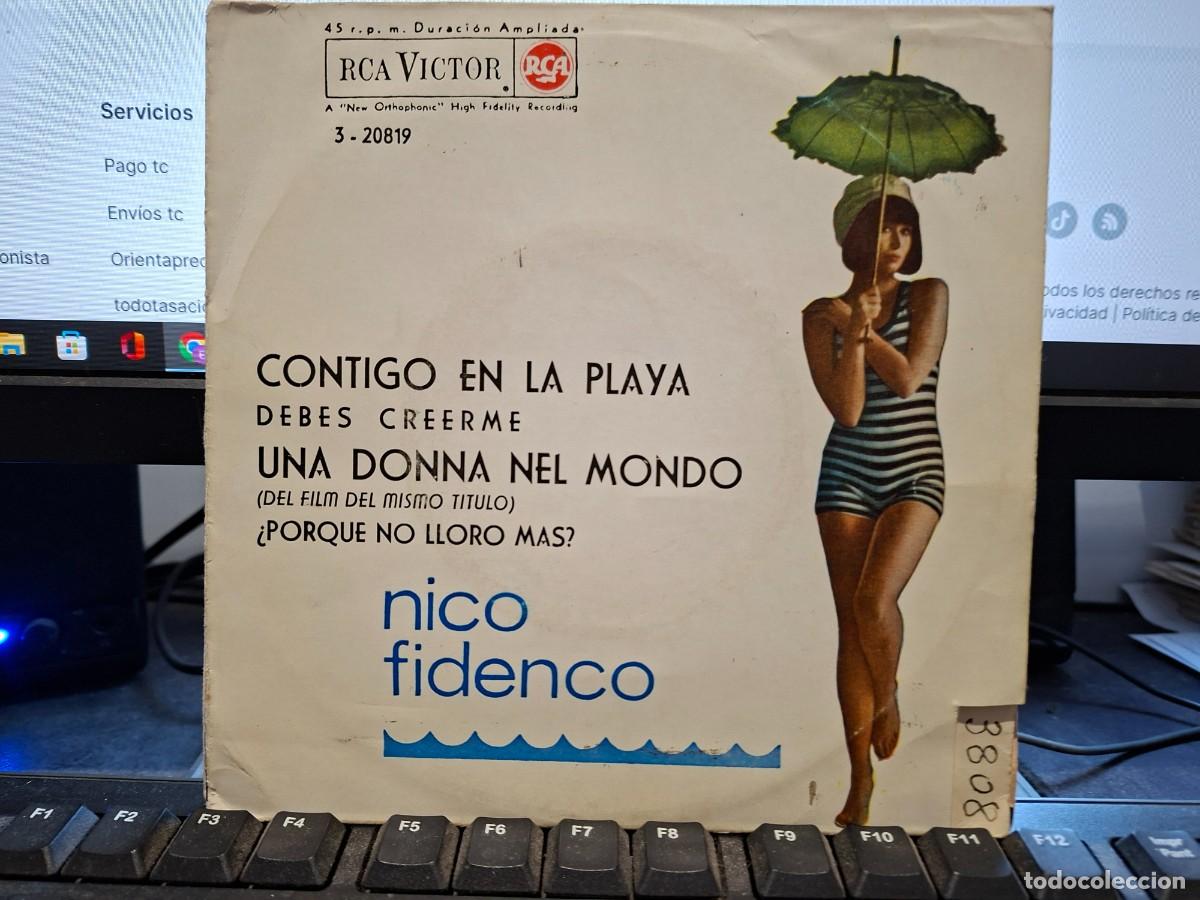 Discos de vinilo: NICO FIDENCO - CONTIGO EN LA PLAYA - EP DE VINILO - C-63