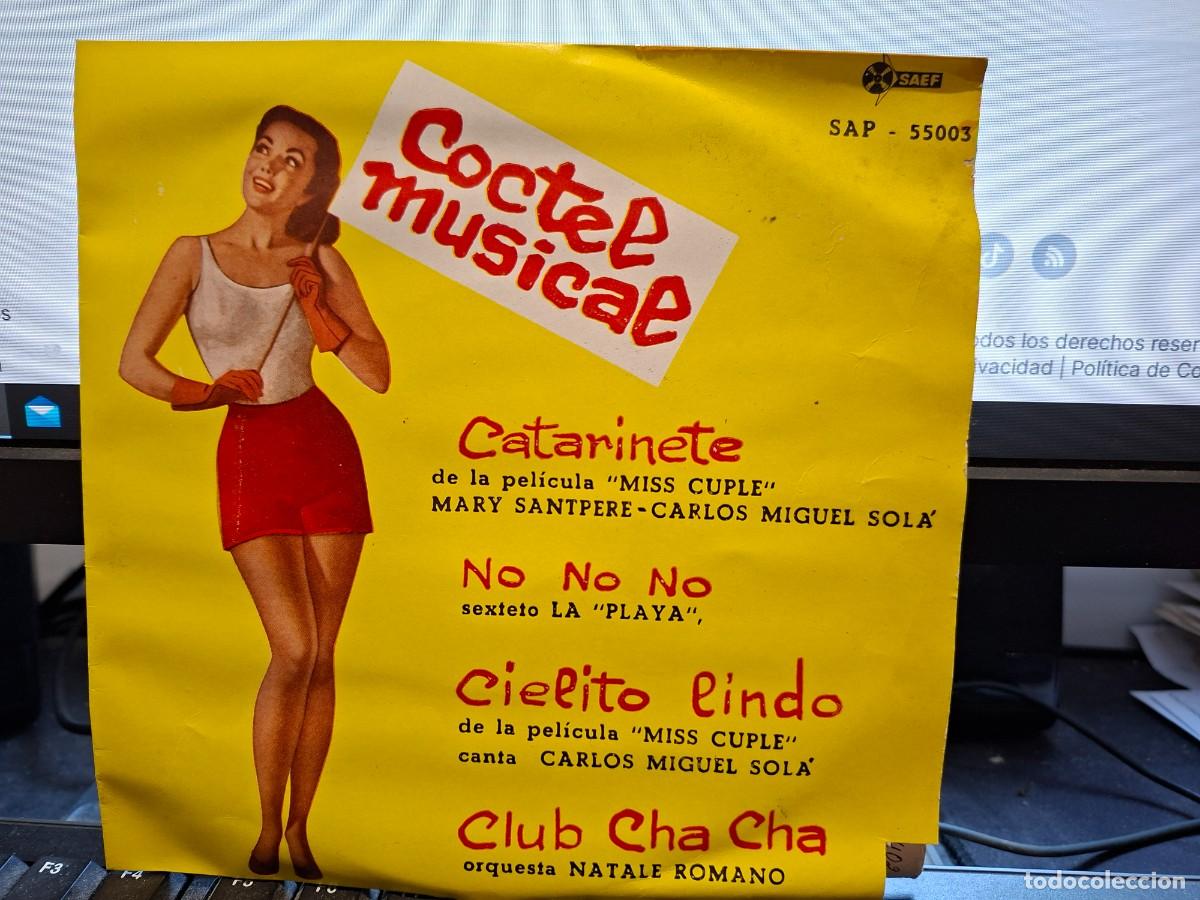 Discos de vinilo: MARY SANTPERE CARLOS MIGUEL SOLA BSO MISS CUPLE + 2 - COCTEL MUSICAL EP DE VINILO - C-63