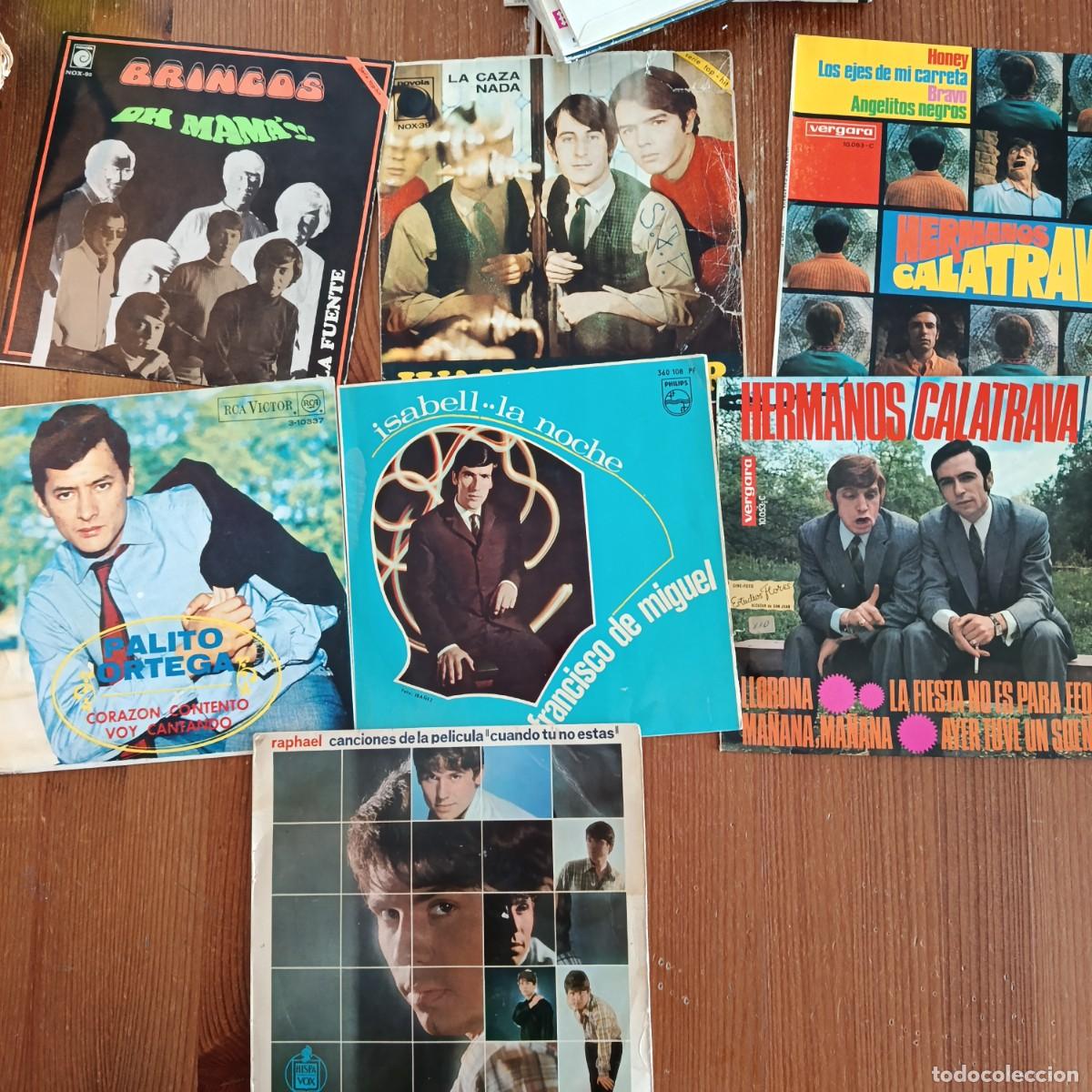 Discos de vinilo: LOTE DE 7 SINGLES Y EPS POP ESPA&Ntilde;OL A&Ntilde;OS 60 - RAPHAEL, HERMANOS CALATRAVA, BRINCOS, JUANY JUNIOR