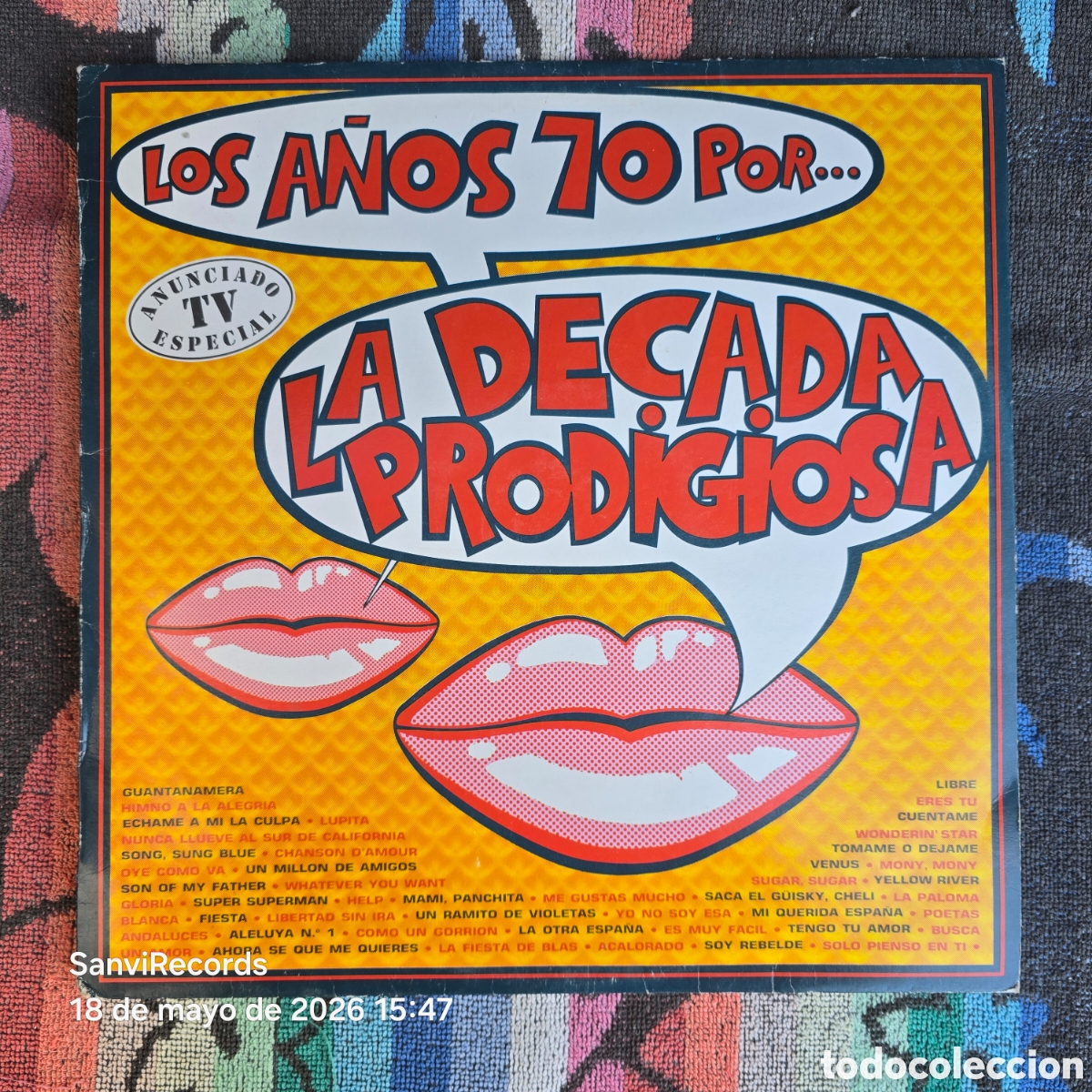 Discos de vinilo: [LP] LOS A&Ntilde;OS 70 POR... LA DECADA PRODIGIOSA (HISPAVOX) (1987)