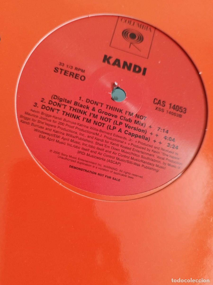 Discos de vinilo: Kandi &ndash; Dont Think Im Not. Vinilo Maxi single. - Foto 2