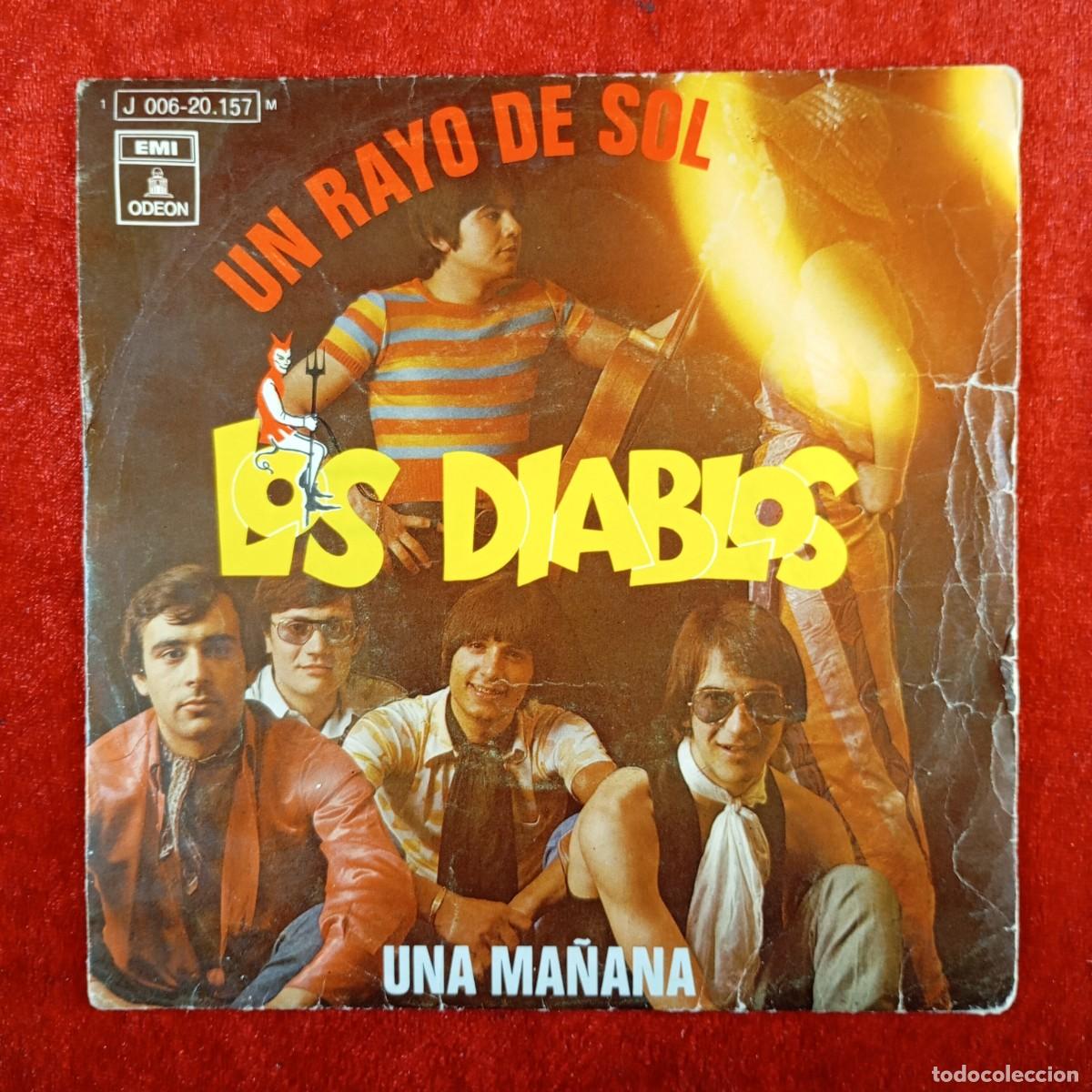 Discos de vinilo: LOS DIABLOS - UN RAYO DE SOL - UNA MA&Ntilde;ANA - J 006-20.157 - SINGLE - DISCO VINILO / 3821
