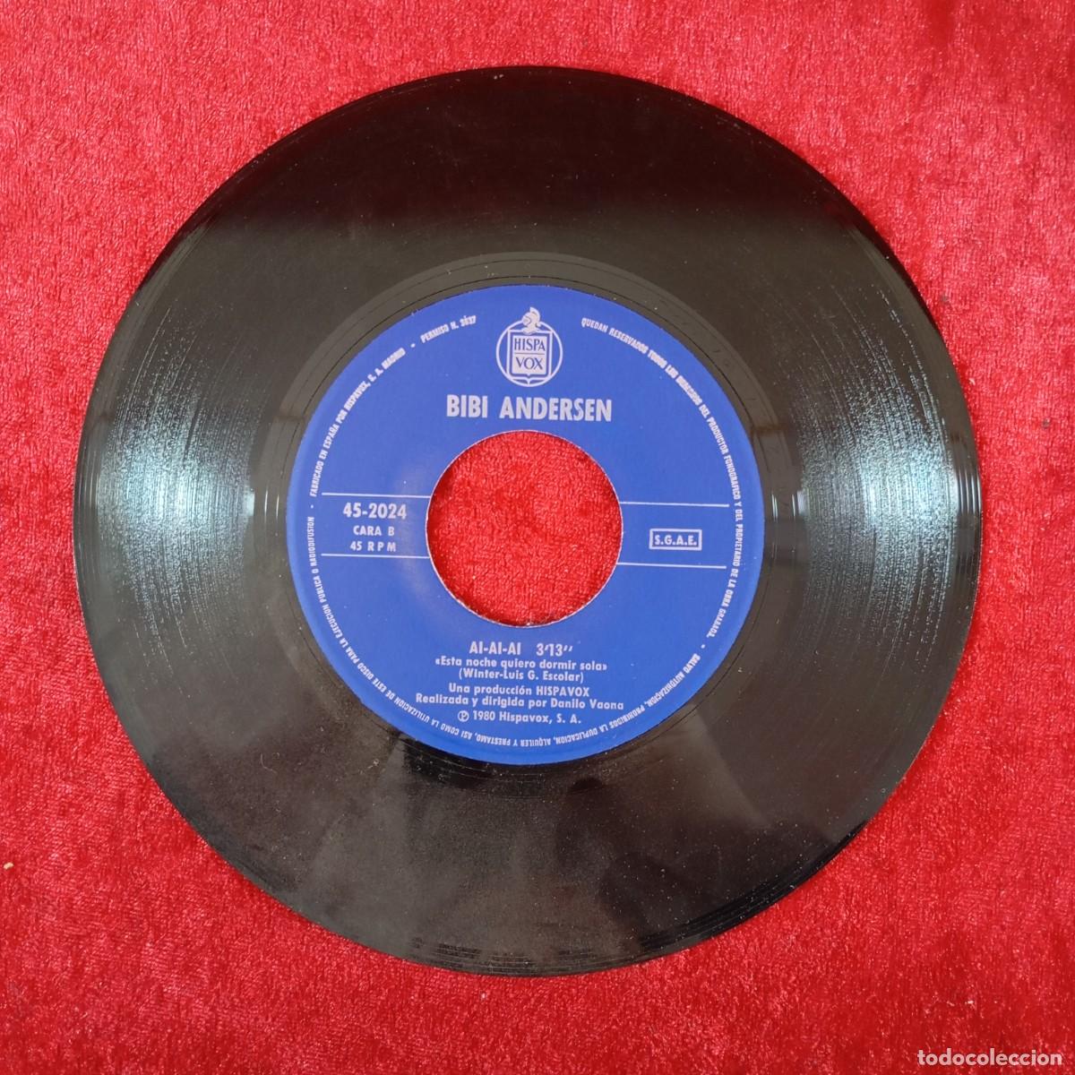 Discos de vinilo: BIBI ANDERSEN - SALVAME - 45-2024 - SINGLE - DISCO VINILO / 3830 - Foto 5