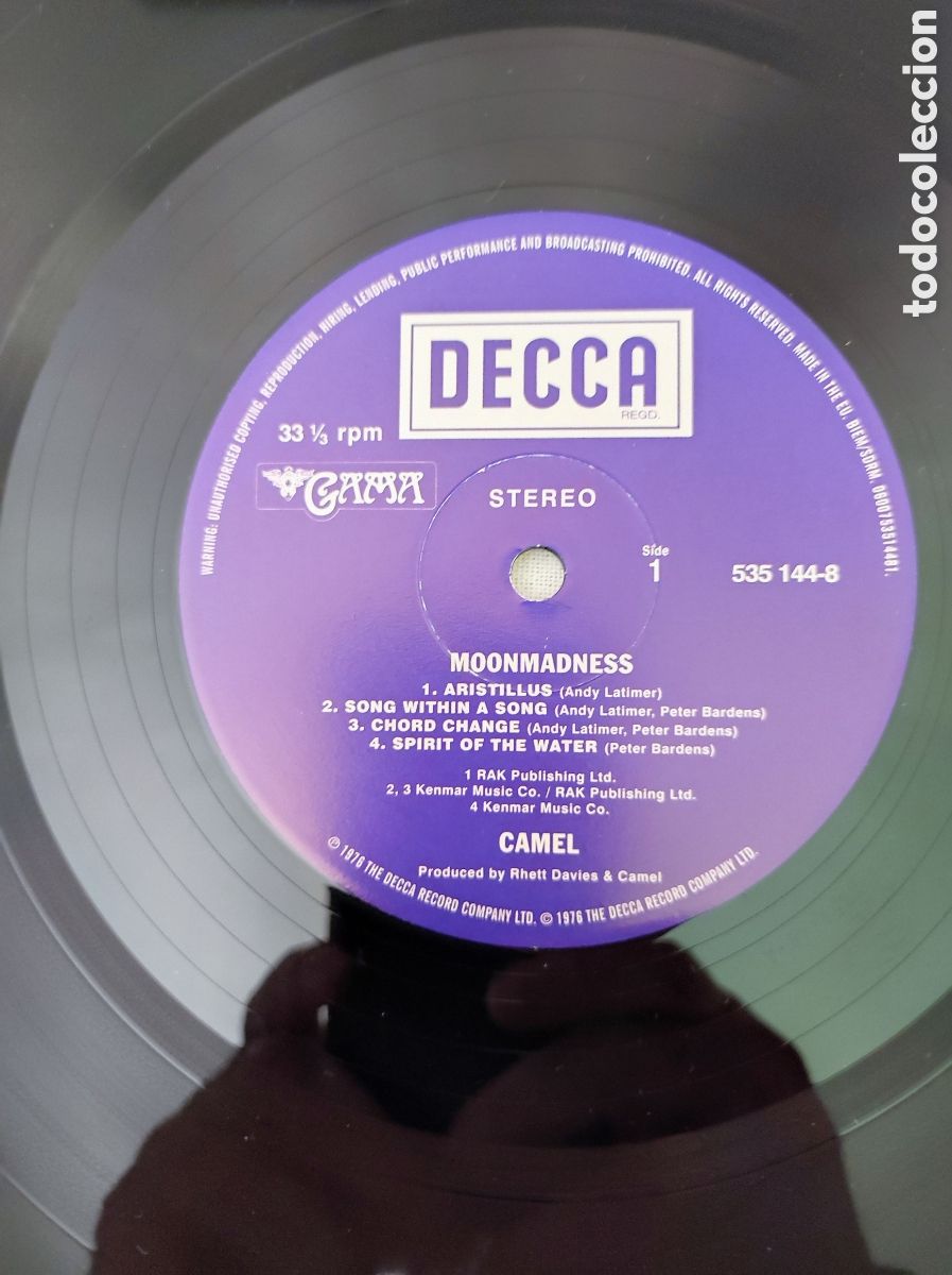 Discos de vinilo: CAMEL - MOONMADNESS (2014) - Foto 4