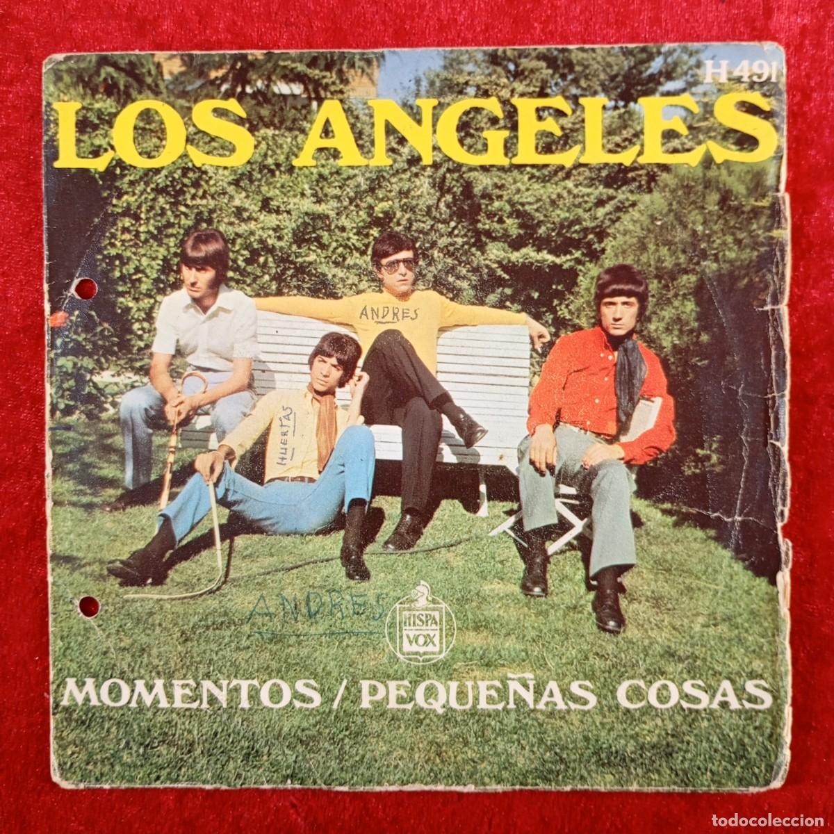 Discos de vinilo: LOS ANGELES - MOMENTOS / PEQUE&Ntilde;AS COSAS - H491 - SINGLE - DISCO VINILO / 3834
