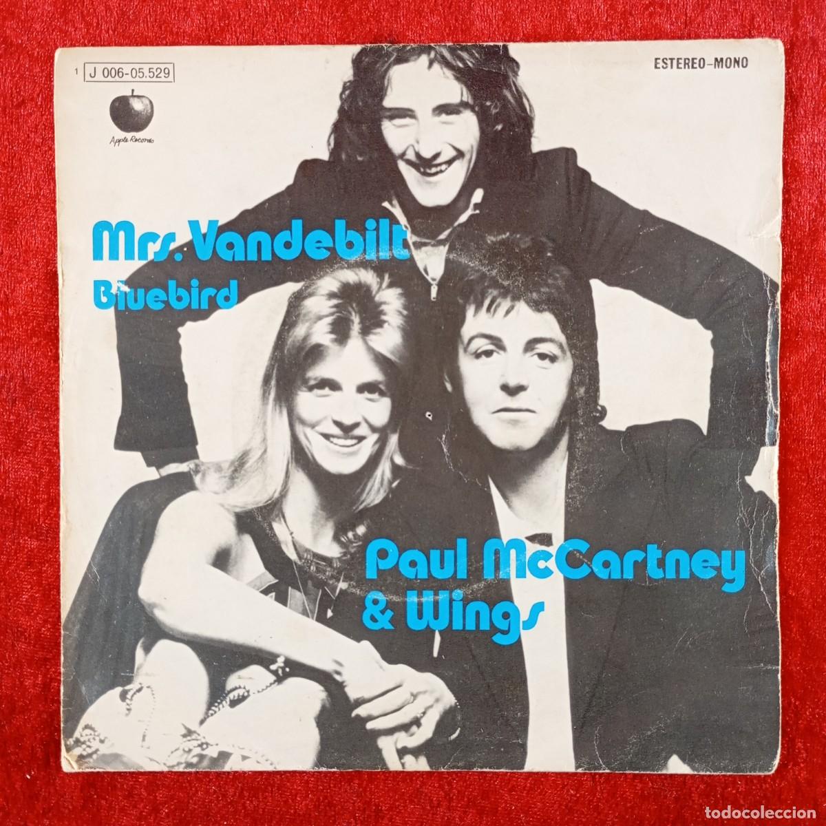 Discos de vinilo: PAUL MC CARTNEY & WINGS - MRS. VANDEBILT - BLUEBIRD - J 006-05.529 - SINGLE - DISCO VINILO / 3835