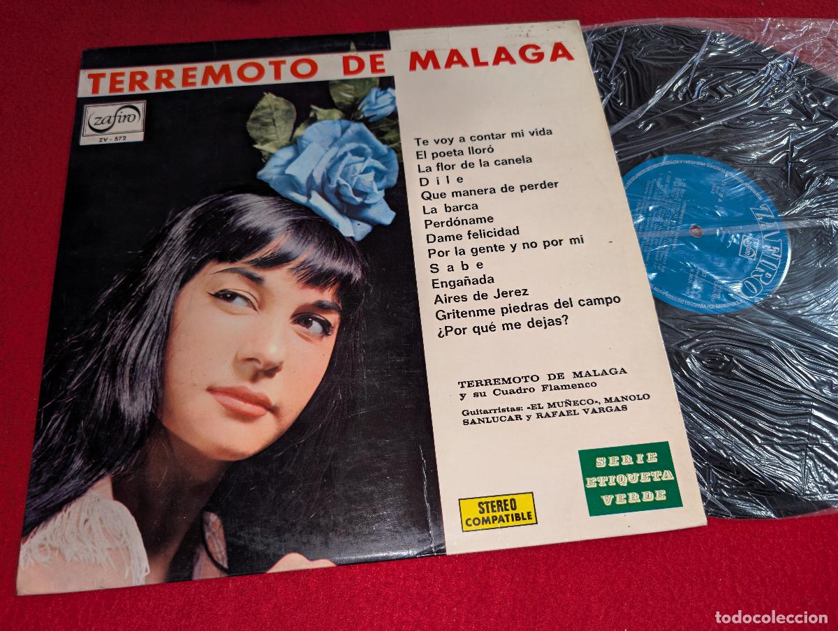 Discos de vinilo: TERREMOTO DE MALAGA & EL MU&Ntilde;ECO+MANOLO SANLUCAR++ LP 1970 Zafiro