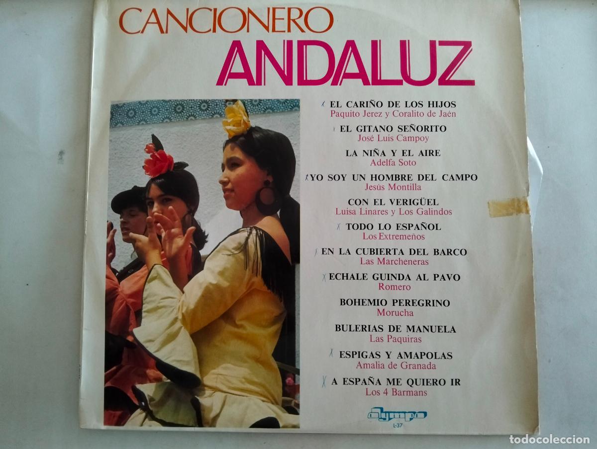Discos de vinilo: CANCIONERO ANDALUZ, DISCO LP EL CARI&Ntilde;O DE LOS HIJOS, EDITADO OLIMPO, A&Ntilde;O 1972
