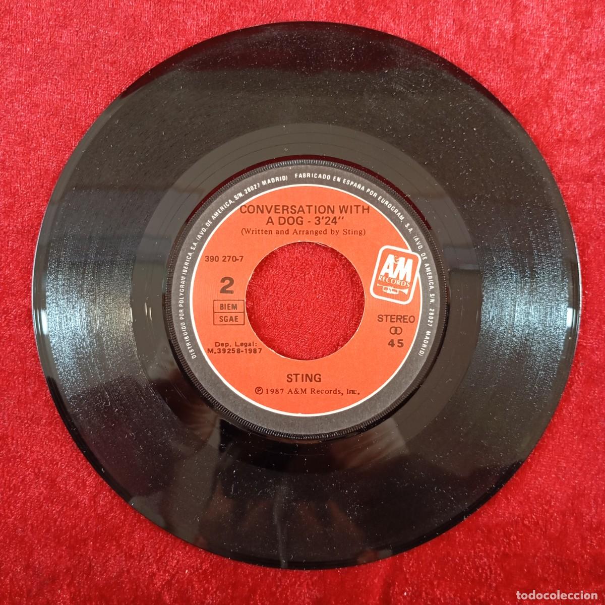 Discos de vinilo: STING - WE WILL BE TOGETHER - VERSION EN ESPA&Ntilde;OL - 390 270-7 - SINGLE - DISCO VINILO / 3860 - Foto 5