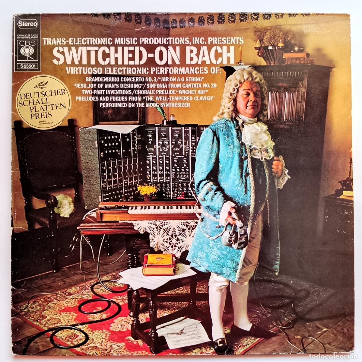 Discos de vinilo: Walter Carlos-Switched-On Bach (LP CBS ) Electronica+Clasica. 'El Resplador' soundtrack, Robert Moog